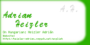 adrian heizler business card