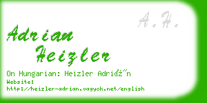 adrian heizler business card